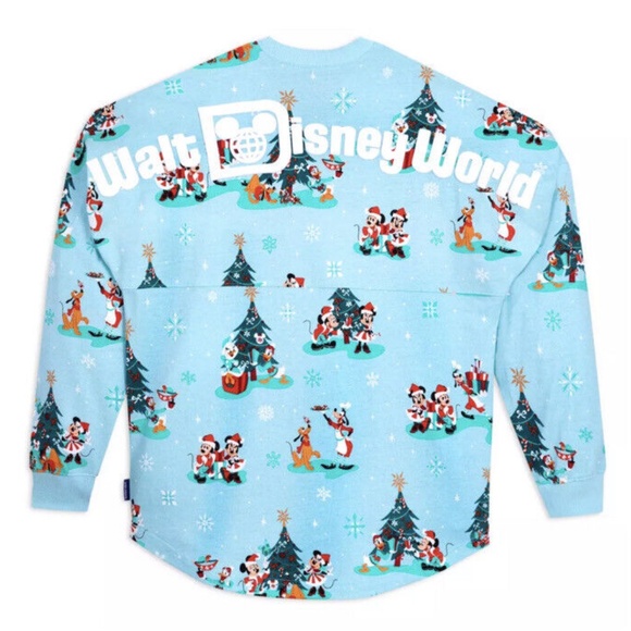 Disney Tops - 2023 Walt Disney World Christmas Holiday Blue Spirit Jersey Adult XXL 2XL - NEW